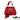 ☆ Valentino 華倫天奴 Red Calfskin V Logo 2way Shoulder Bag 紅色小牛皮兩用袋 - 257023327