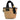 ☆ Sacai Beige Raffia Wicker Hybrid Marche 2 Way Bag 米色拉菲草兩用袋 - 267003885