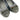 ☆ Hogan Dark Silver Calfskin Flats #37 暗銀色小牛皮平底鞋37碼 - 267007587