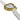 ☆ YSL YVES SAINT LAURENT 聖羅蘭 Gold Tone Metal White Dial Quartz Watch 金色金屬白色錶盤石英手錶-267009578