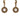 ☆ HERMES 愛馬仕 Rose Gold Tone Metal Blason Fashion Earrings 玫瑰金色金屬耳環-267009993