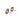 ☆ HERMES 愛馬仕 Gray Rose-Gold Plated Metal Fashion Earrings 灰色鍍玫瑰金金屬耳環-267011857