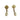 ☆ CHANEL 香奈兒 Navy, Gold-tone Metal, Faux Pearl A17A Fashion Earrings 深藍色, 金色金屬, 仿珍珠A17A耳環-267012211