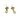 ☆ CHANEL 香奈兒 Navy, Gold-tone Metal, Faux Pearl A17A Fashion Earrings 深藍色, 金色金屬, 仿珍珠A17A耳環-267012211