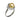 ☆ White Gold 18K Yellow Pearl And Melee Diamonds Fine Ring 白金18K 珍珠和碎鑽4.23g珠寶戒指-267015482