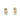 20260724 ☆ APM MONACO Gold Metal Jellyfish Fashion Earrings 金色金屬水母耳環-267016196