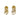 20260731 ☆ APM MONACO Gold Metal Jellyfish Fashion Earrings 金色金屬水母耳環-267016196