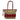 20260816 ☆ COACH 蔻馳 Beige, Red Canvas, Calfskin Tote Bag 淺褐色, 紅色帆布, 小牛皮托特袋-267017963