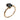 ☆ Rose Gold 18K Diamond, Dark Green Color Stone Fine Ring 玫瑰金18K 鑽石, 墨綠色色石2.39g珠寶戒指-267019324