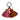 ☆ HERMES 愛馬仕 Red And Pink Lambskin Carman Uno-Dos Charm 紅色和粉紅色小羊皮小吊飾-267020668