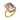 ☆ Rose Gold 18K Transparent Stone With Purple,Green,Yellow stone Fine Ring 玫瑰金18K 透明石連紫色,綠色,黃色色石5.69g珠寶戒指-267021769