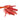 ☆ HERMES 愛馬仕 Red And Orange Milo Lambskin Rodeo PM Charm 紅色和橙色Milo小羊皮小吊飾-267023500