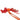 ☆ HERMES 愛馬仕 Red And Orange Milo Lambskin Rodeo PM Charm 紅色和橙色Milo小羊皮小吊飾-267023500