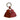☆ HERMES 愛馬仕 Pink And Red Milo Lambskin Carmen Uno-Dos Charm 粉紅色和紅色小羊皮小吊飾-267023511
