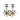 ☆ CHANEL 香奈兒 Gold-tone Metal, Faux Pearl Pre-Fall CC Logo Snowflake B19B Fashion Earrings 金色金屬, 仿珍珠CC標誌雪花耳環-267023592