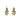☆ CHANEL 香奈兒 Gold-tone Metal, Rhinestones CC Logo B22S Fashion Earrings 金色金屬, 水鑽CC標誌耳環-267024099