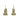 ☆ CHANEL 香奈兒 Gold-tone Metal, Rhinestones CC Logo B22S Fashion Earrings 金色金屬, 水鑽CC標誌耳環-267024099