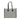 ☆ BURBERRY 博柏利 Black And Grey Canvas Freya Tote Bag 黑色和灰色帆布托特袋-267024264