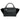 ☆ CELINE 思琳 Black Calfskin And Suede Trapeze Medium 2 way bag 黑色小牛皮和麂皮中號兩用袋-267024340
