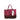 ☆ CELINE 思琳 Wine And Purple Calfskin Horizontal Cabas Tote Bag 酒紅色和紫色小牛皮托特袋-267024938