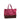 ☆ CELINE 思琳 Wine And Purple Calfskin Horizontal Cabas Tote Bag 酒紅色和紫色小牛皮托特袋-267024938