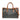 △ CELINE 思琳 Black And Brown Coated Canvas Triomphe Horizontal Cabas 2 way bag 黑色和啡色塗層帆布兩用袋-267025451