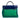 △ HERMES 愛馬仕 Blue And Green Canvas Palladium Plated Metal Herbag 31 Stamp U 2 way bag 藍色和綠色帆布鍍鈀金屬U刻兩用袋-267026480