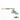 ☆ Christian Dior 迪奧 Blue Green Silver-tone Metal Hair Clip 藍綠色銀色金屬髮夾 - 257017038
