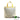 【Ship to HK only 只寄香港】□ KP(New York) Inc. Yellow Python Leather Beige Canvas Tote Bag 黃色蛇皮米色帆布手提袋 - 197003612